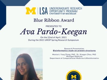 2021 UROP Spring Symposium Blue Ribbon IG 2 